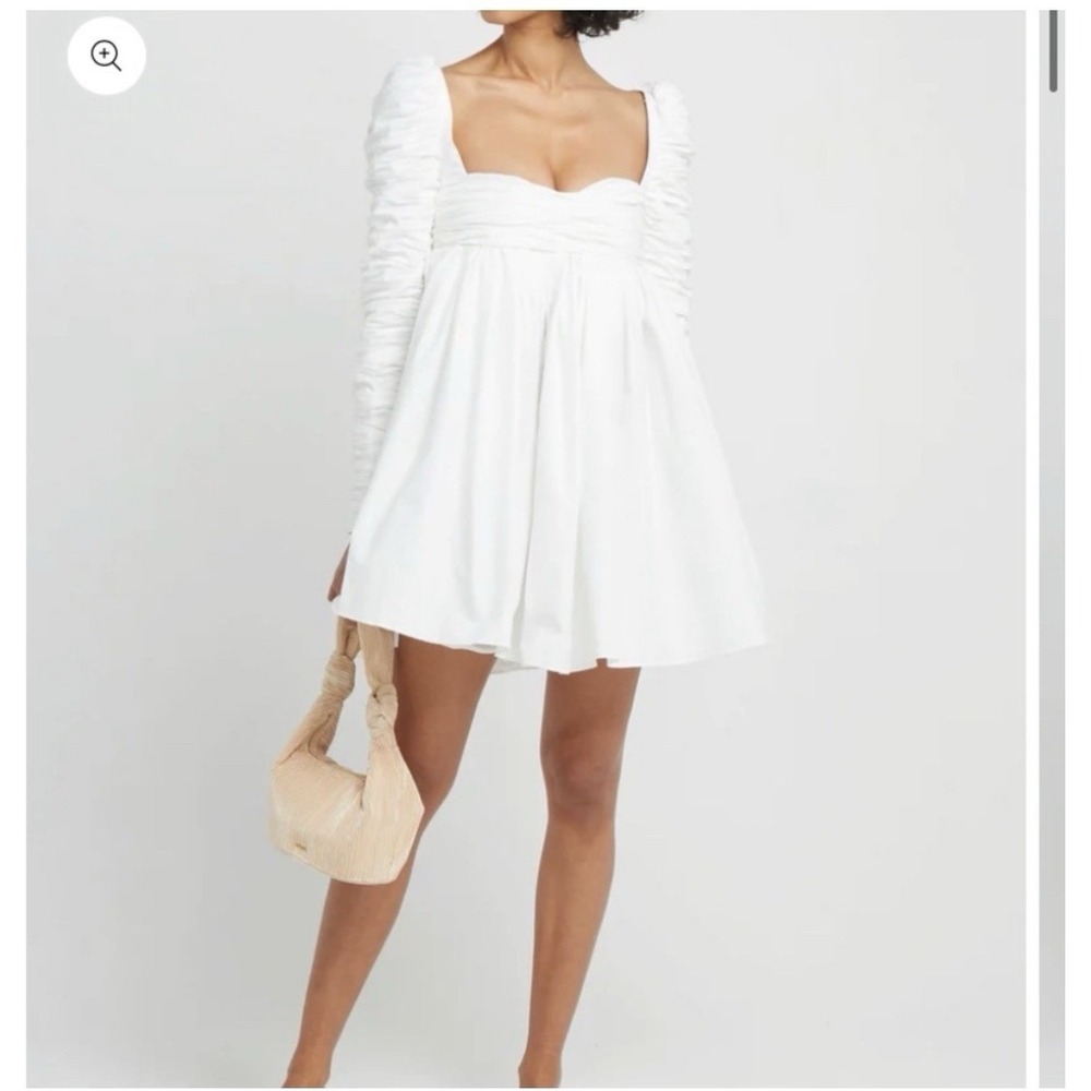 Few Moda Sue Anne White Scrunchy Dress High End Fashion Woman's XS